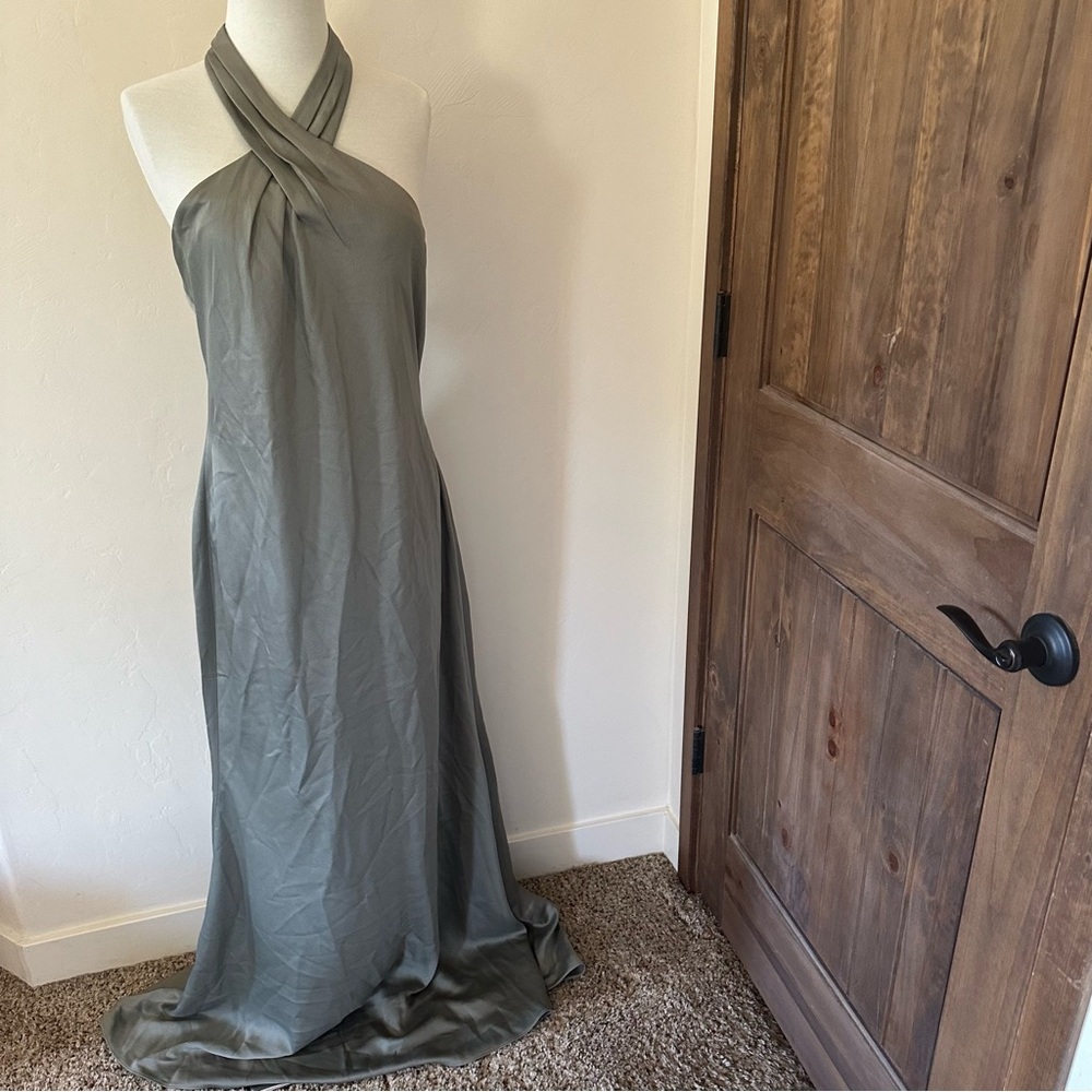 BHLDN Ruby Satin Charmeuse Bridesmaids Dress - Picture 6 of 10